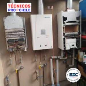 Reparación, cambio e instalación de calderas murales a gas en sala de calderas de condominio en Colina y Chicureo, Técnicos Pro Chile.